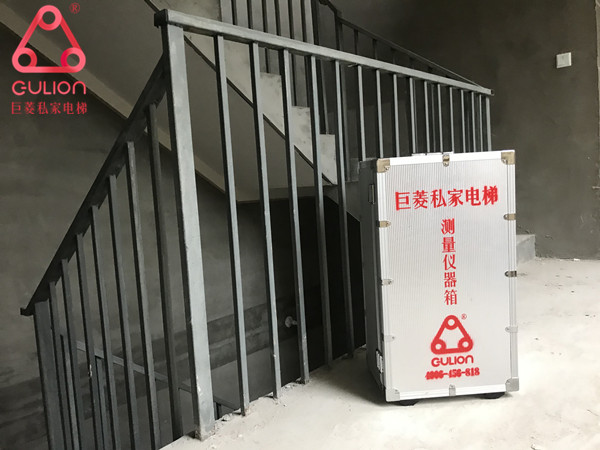 浙江湖州▪光明御品花园式别墅小型三层别墅电梯勘测现场