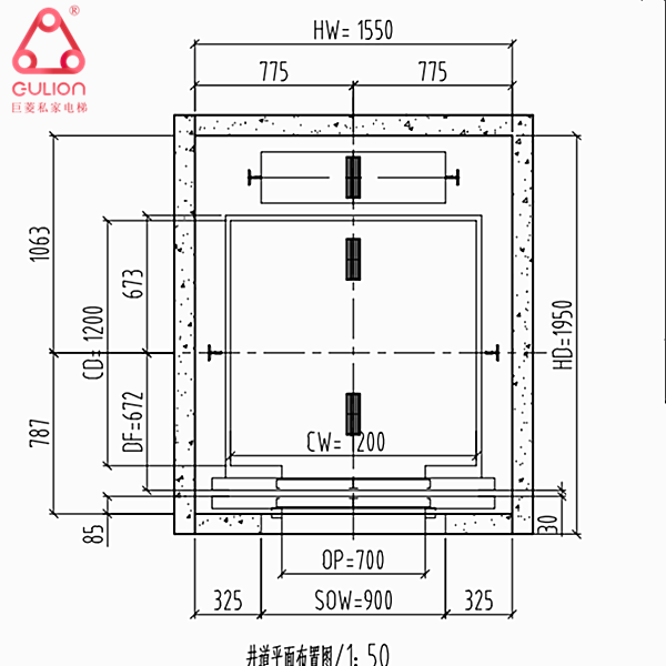 3层苏州家用电梯